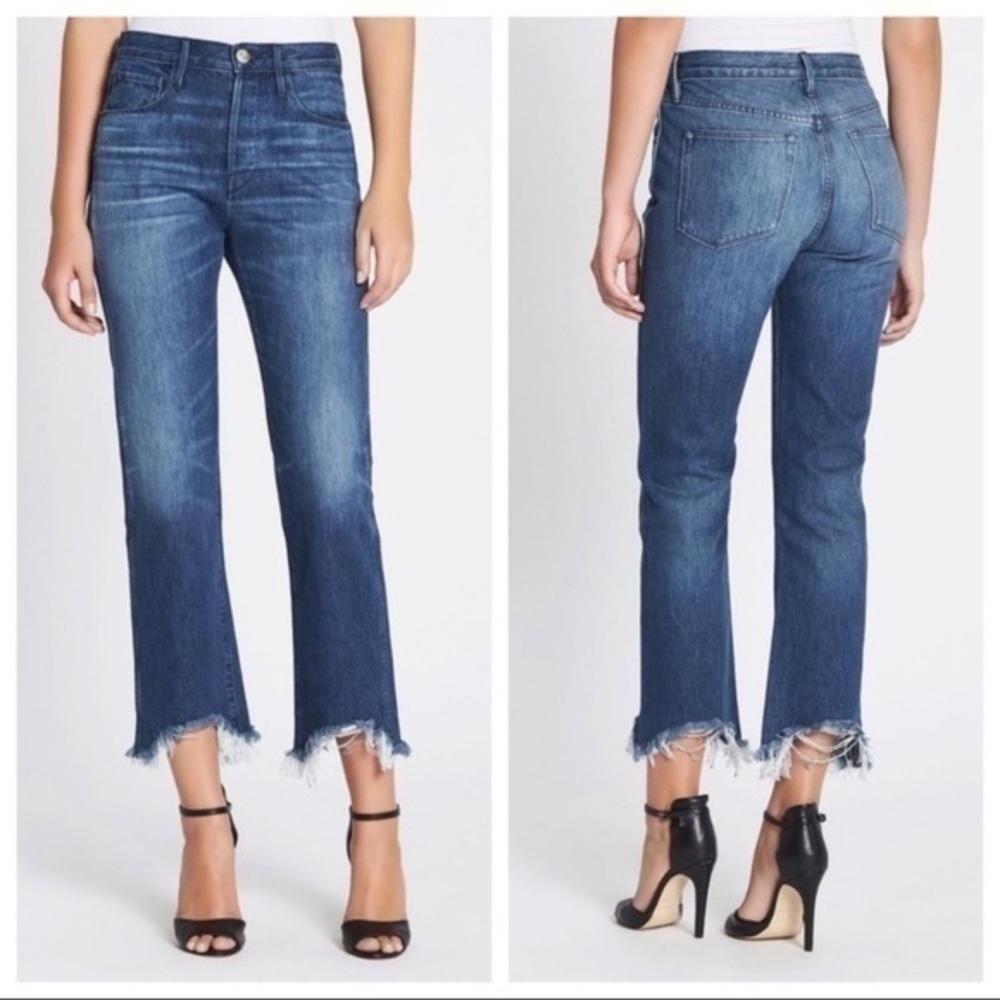 3x1 Button Fly Crop Jeans Size 26